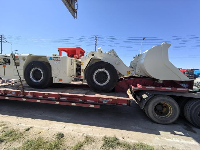 Two underground scooptrams delivered to Ulaanbaatar, Mongolia Two underground scooptrams delivered to Ulaanbaatar, Mongolia