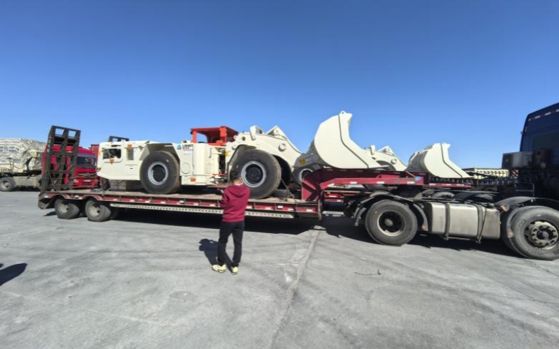 Two underground scooptrams delivered to Ulaanbaatar, Mongolia