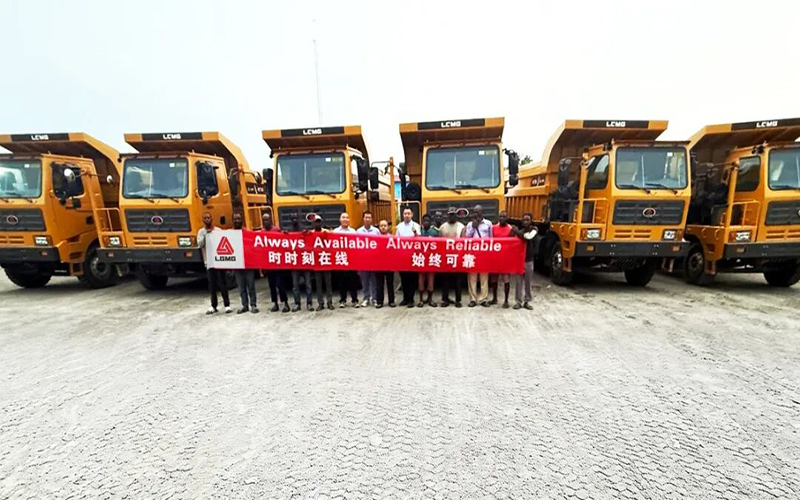LGMG Delivers Six MT50 Off-Road Trucks To West African Mining Client