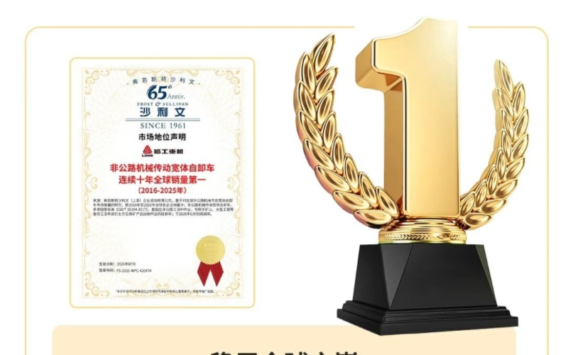 LGMG Haul Trucks Rank No.1 Globally for 10 Consecutive Years