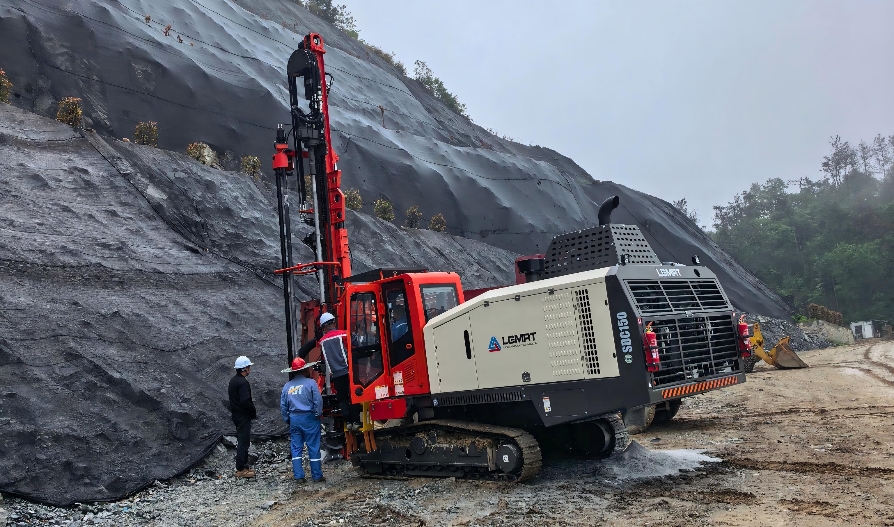 LGMRT SDC150 DTH Drilling Rig Delivered to Wenzhou Customer